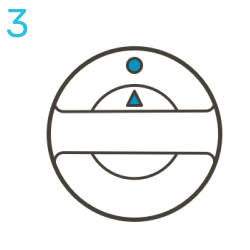 Align arrow with dot